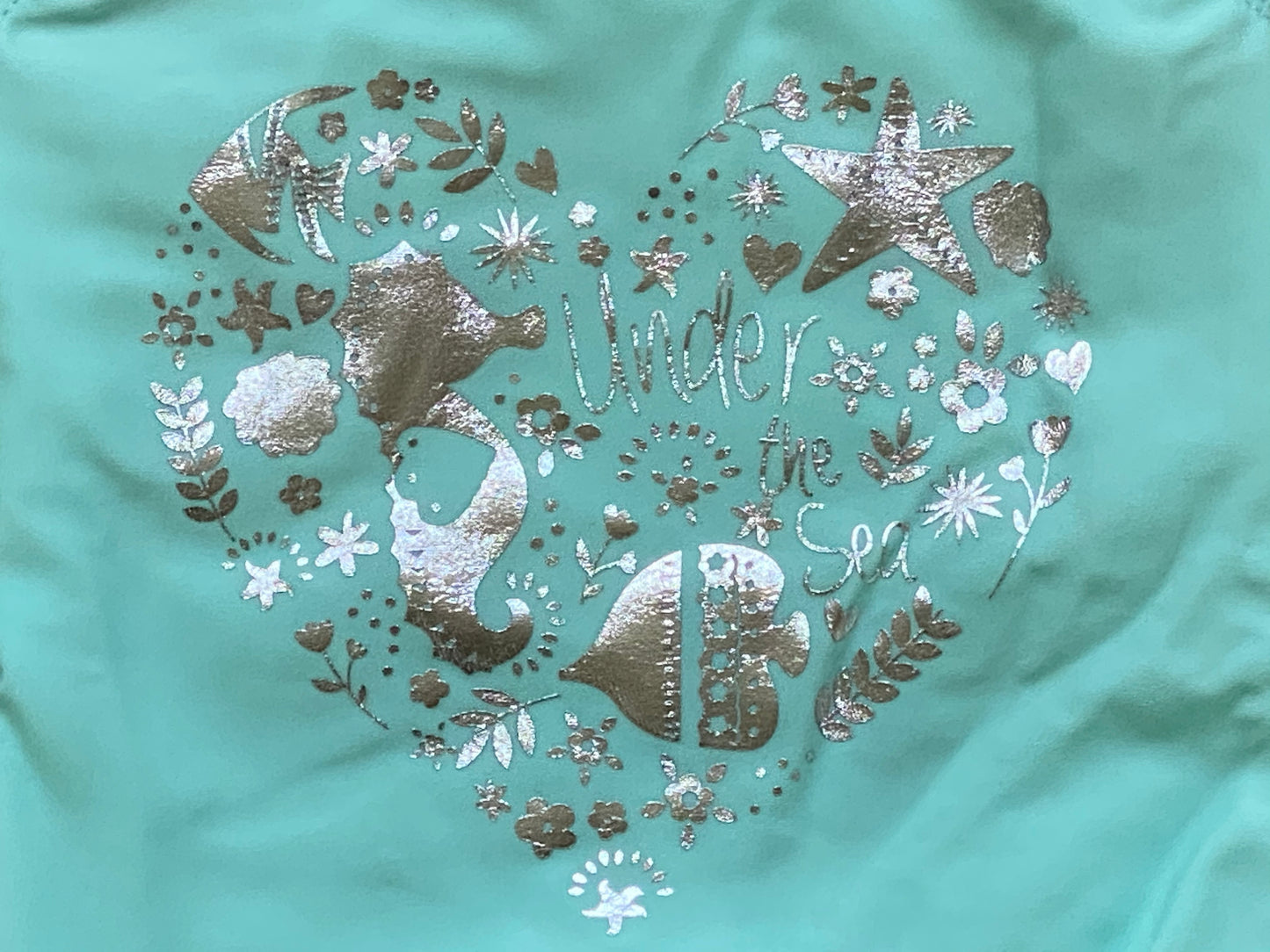 Under the Sea Foil Print Swimsuit