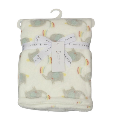 Soft Plush Fleece Baby Blanket