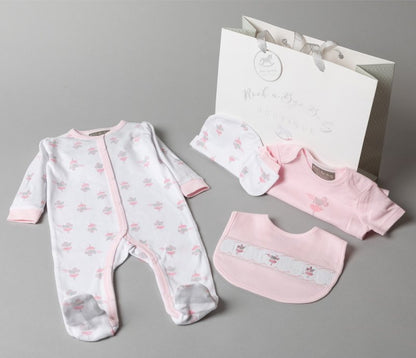 Baby 5 Piece Gift Set Layette with FREE gift bag - Mouse design