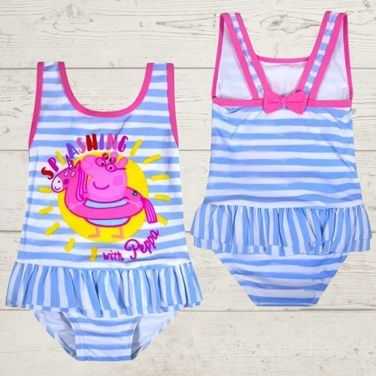 Peppa Pig Striped Swimsuit