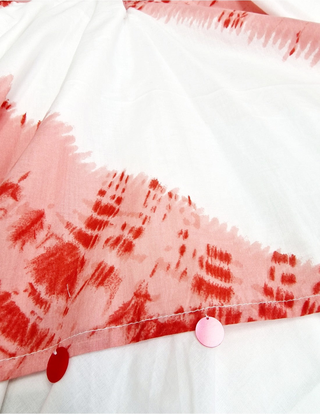 Denim Top Tie-Dye Print Dress