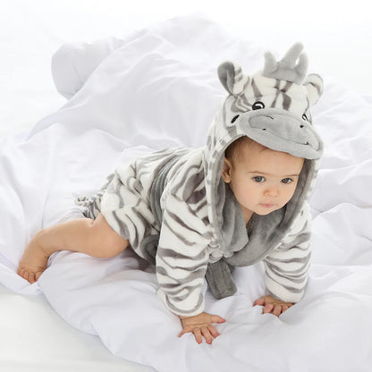 Baby Zebra Fleece Dressing Gown