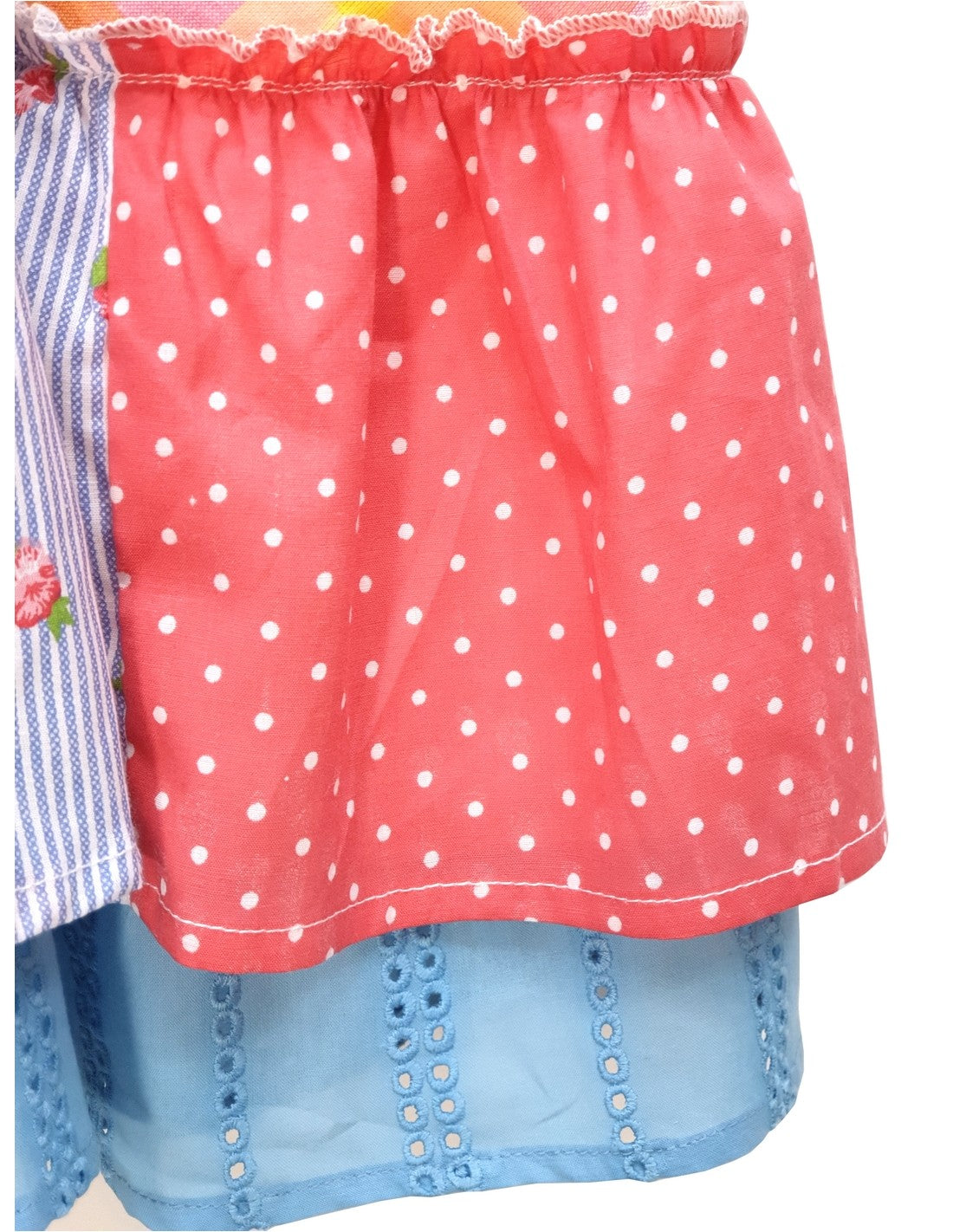 Patchwork Tiered Crochet Top Summer Dress