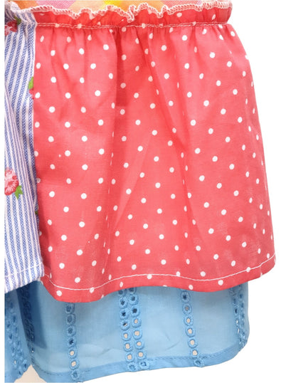 Patchwork Tiered Crochet Top Summer Dress