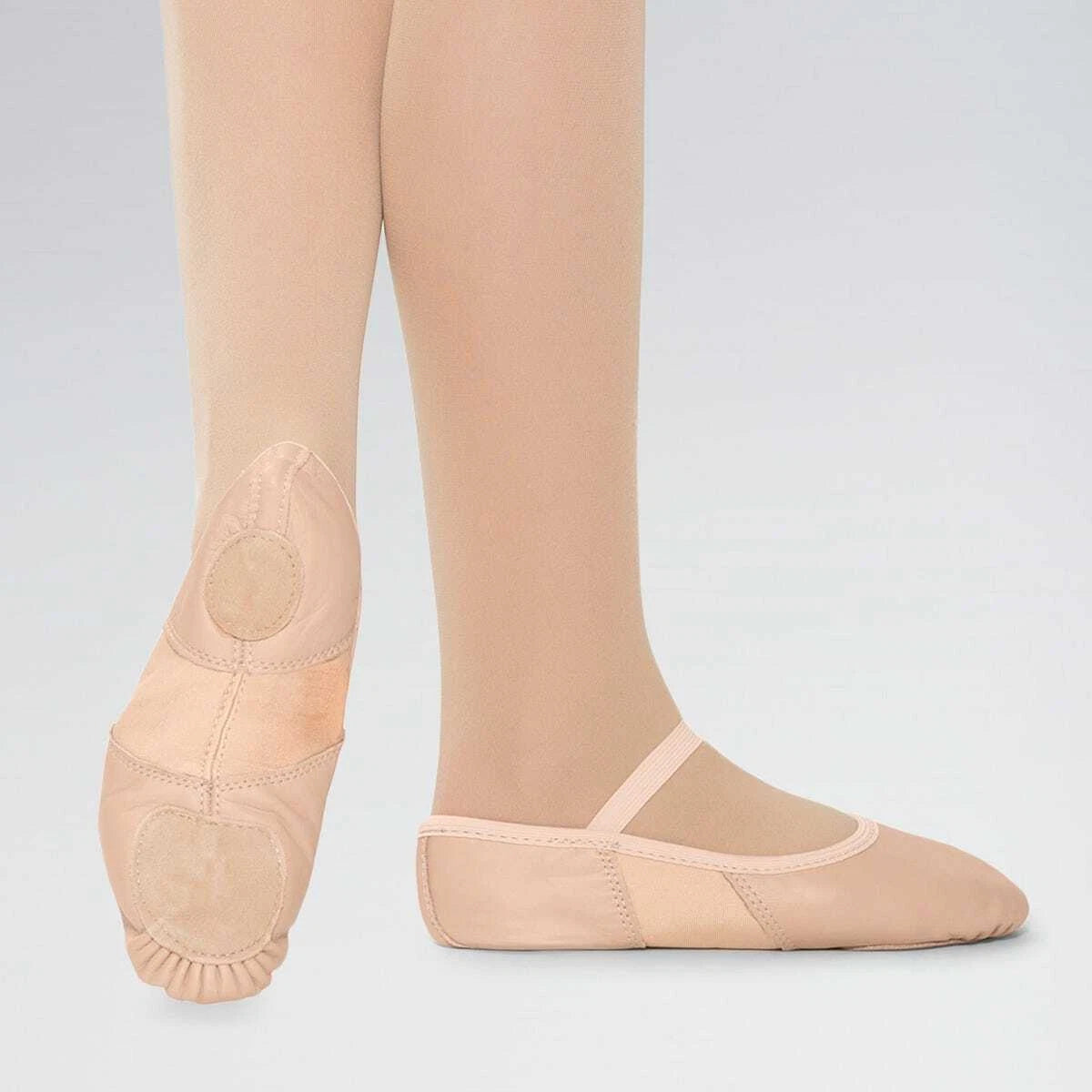 Pink Leather Split Sole Ballet Shoes