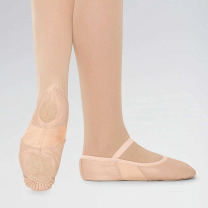 Pink Leather Split Sole Ballet Shoes