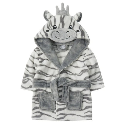 Baby Zebra Fleece Dressing Gown