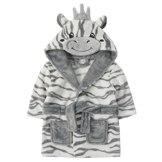 Baby Zebra Fleece Dressing Gown