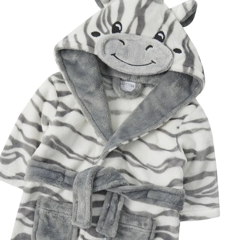 Baby Zebra Fleece Dressing Gown
